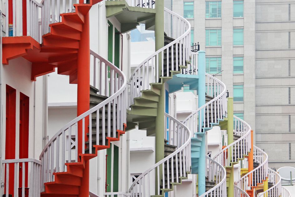 schody zewnętrzne kręte