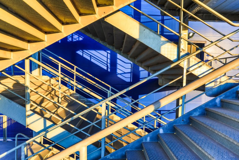 schody stalowe zewnętrzne dla domu i przemysłu