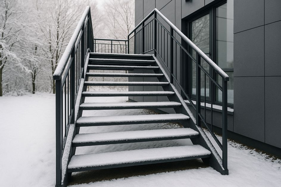 schody zewnętrzne proste